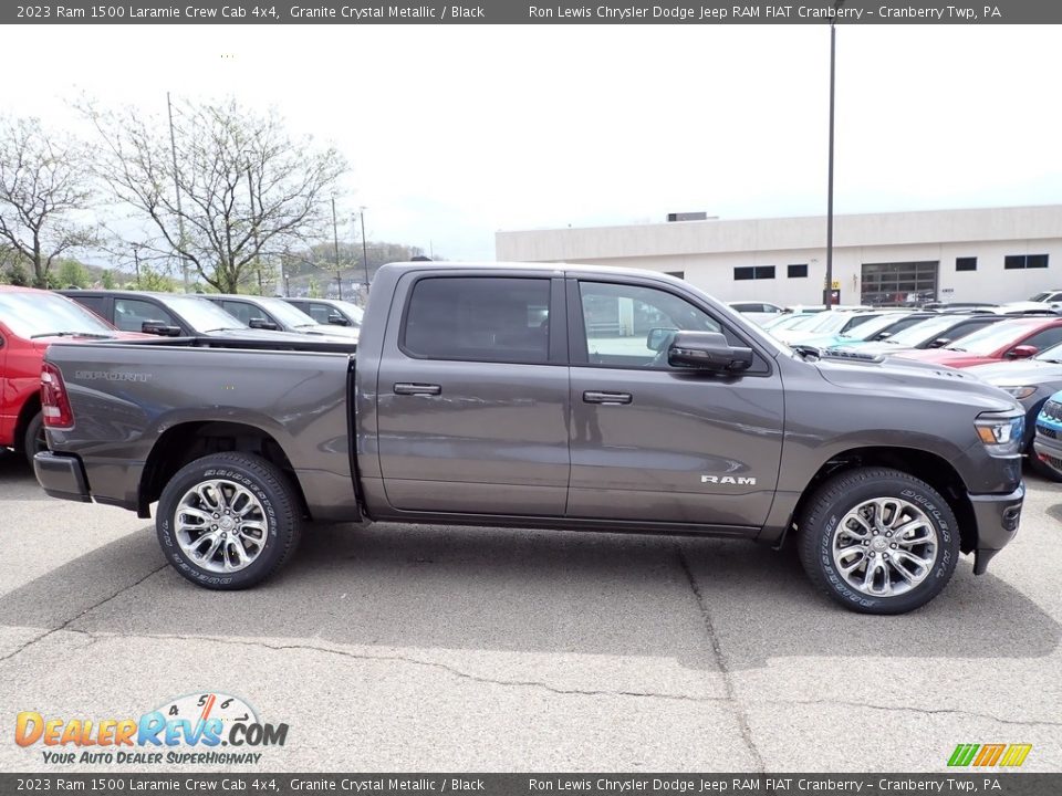 2023 Ram 1500 Laramie Crew Cab 4x4 Granite Crystal Metallic / Black Photo #6