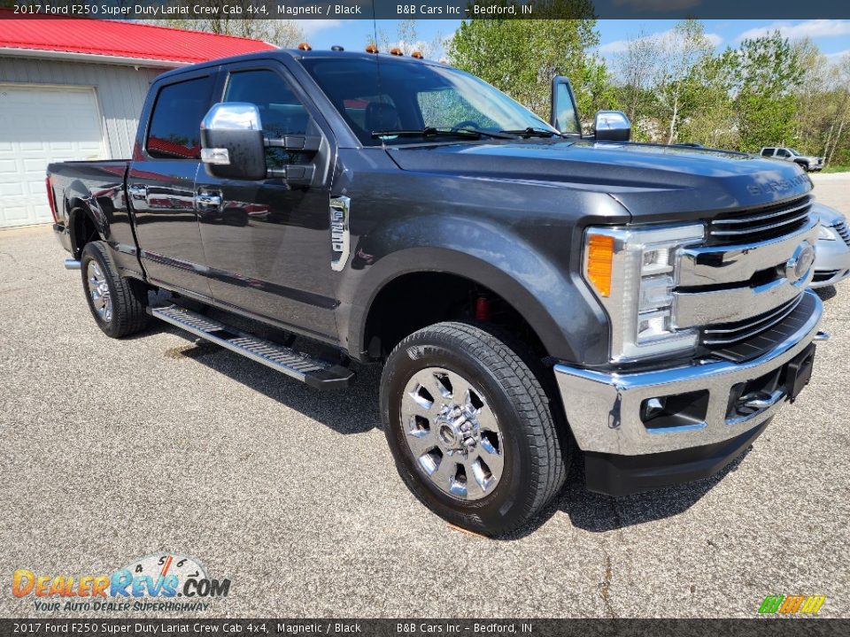 2017 Ford F250 Super Duty Lariat Crew Cab 4x4 Magnetic / Black Photo #36