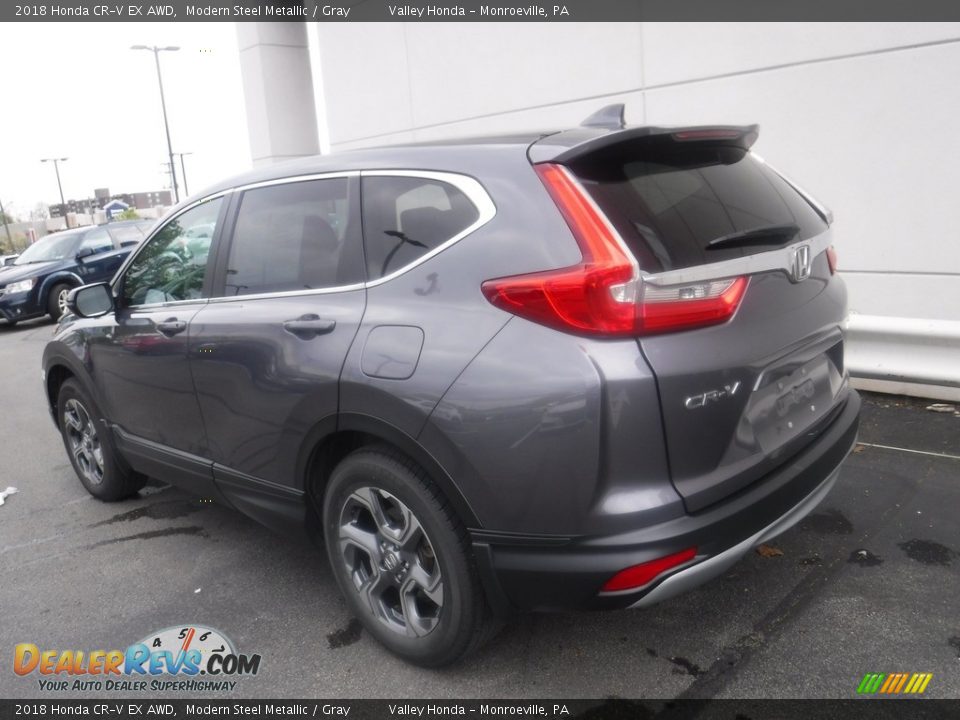 2018 Honda CR-V EX AWD Modern Steel Metallic / Gray Photo #10