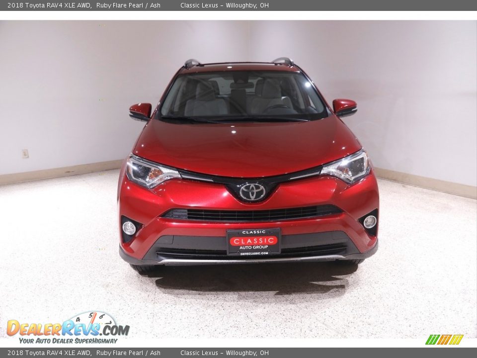 2018 Toyota RAV4 XLE AWD Ruby Flare Pearl / Ash Photo #2