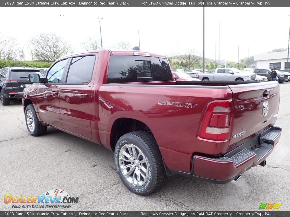 2023 Ram 1500 Laramie Crew Cab 4x4 Delmonico Red Pearl / Black Photo #3