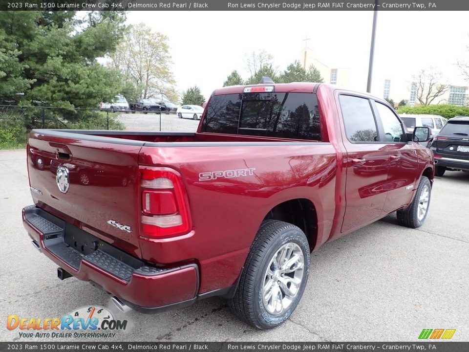 2023 Ram 1500 Laramie Crew Cab 4x4 Delmonico Red Pearl / Black Photo #5