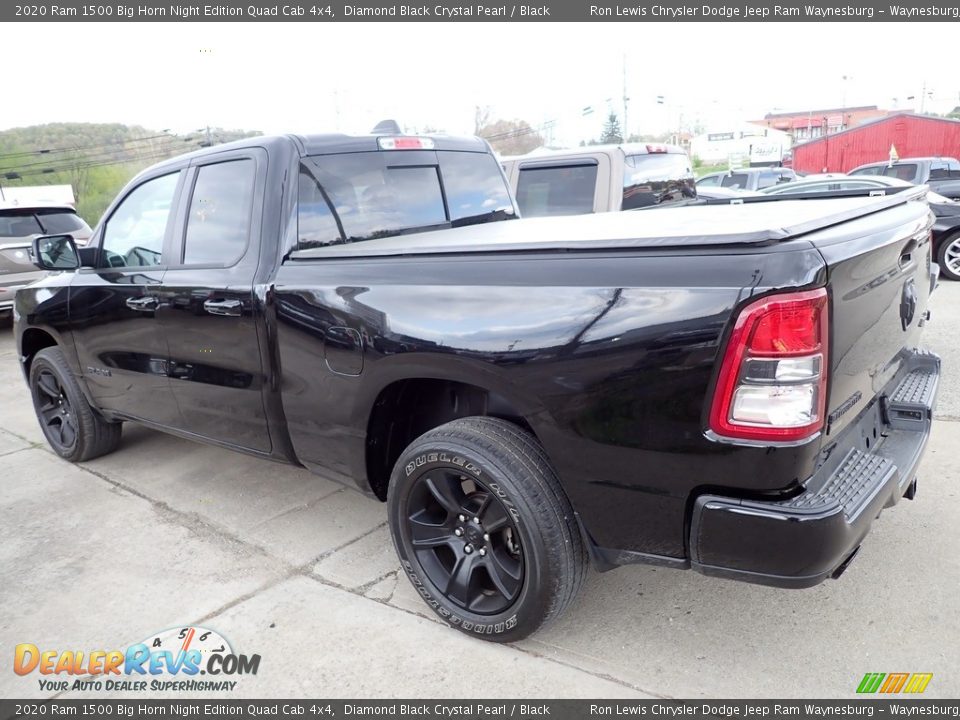 2020 Ram 1500 Big Horn Night Edition Quad Cab 4x4 Diamond Black Crystal Pearl / Black Photo #2