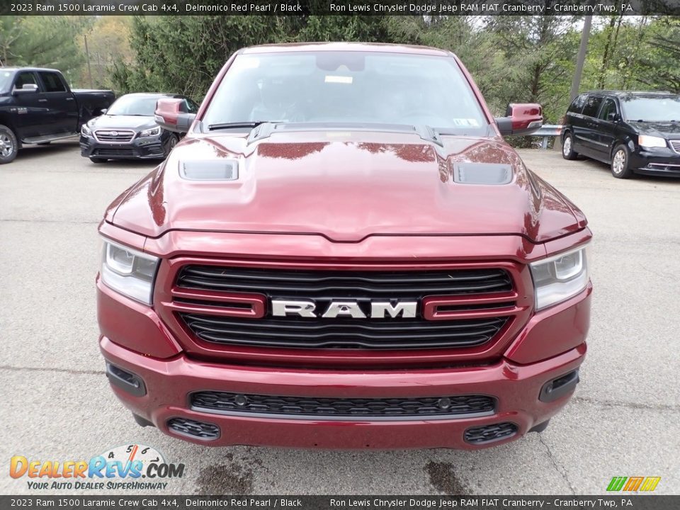 2023 Ram 1500 Laramie Crew Cab 4x4 Delmonico Red Pearl / Black Photo #8
