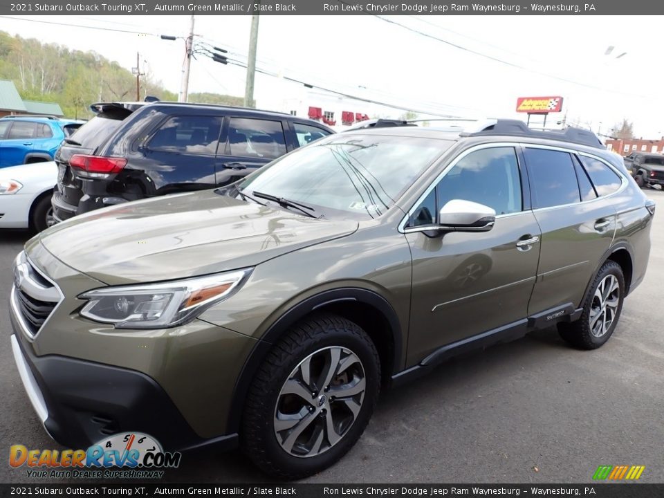 2021 Subaru Outback Touring XT Autumn Green Metallic / Slate Black Photo #1