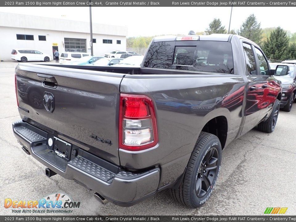 2023 Ram 1500 Big Horn Night Edition Crew Cab 4x4 Granite Crystal Metallic / Black Photo #5