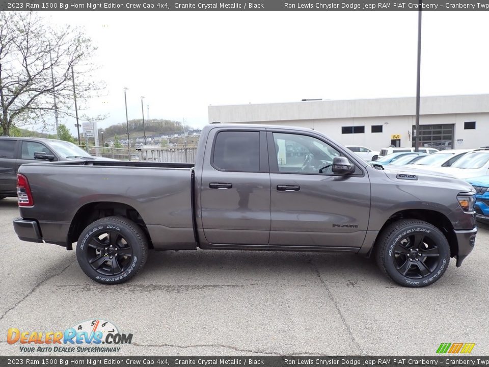 2023 Ram 1500 Big Horn Night Edition Crew Cab 4x4 Granite Crystal Metallic / Black Photo #6