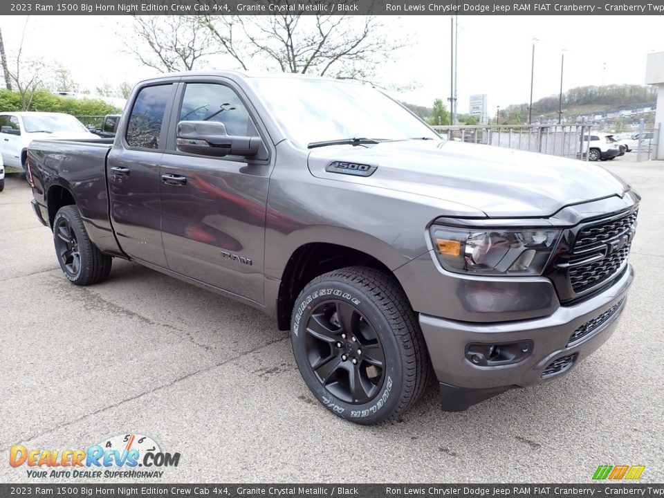 2023 Ram 1500 Big Horn Night Edition Crew Cab 4x4 Granite Crystal Metallic / Black Photo #7