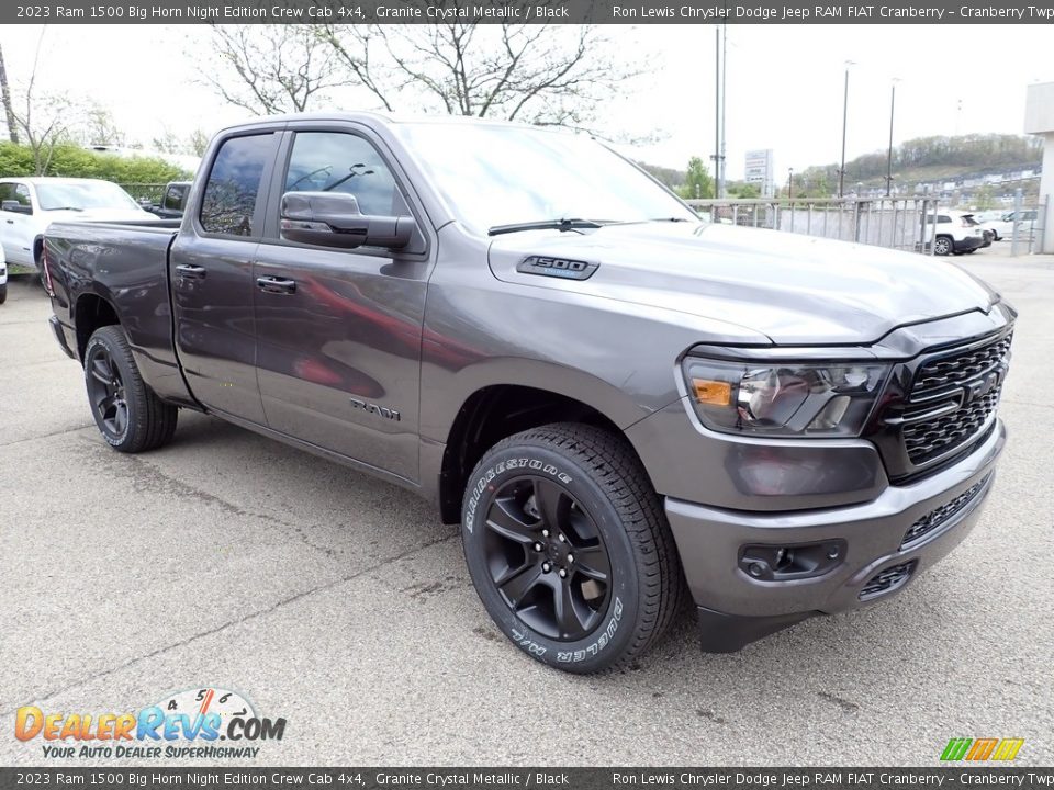 2023 Ram 1500 Big Horn Night Edition Crew Cab 4x4 Granite Crystal Metallic / Black Photo #7