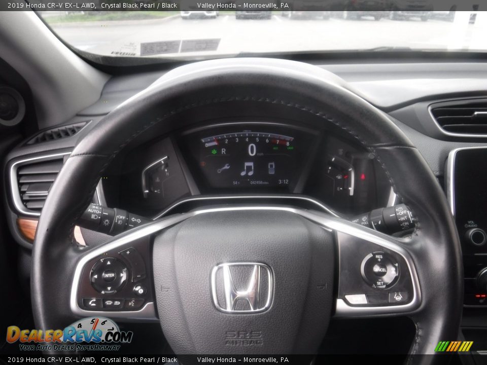 2019 Honda CR-V EX-L AWD Crystal Black Pearl / Black Photo #24