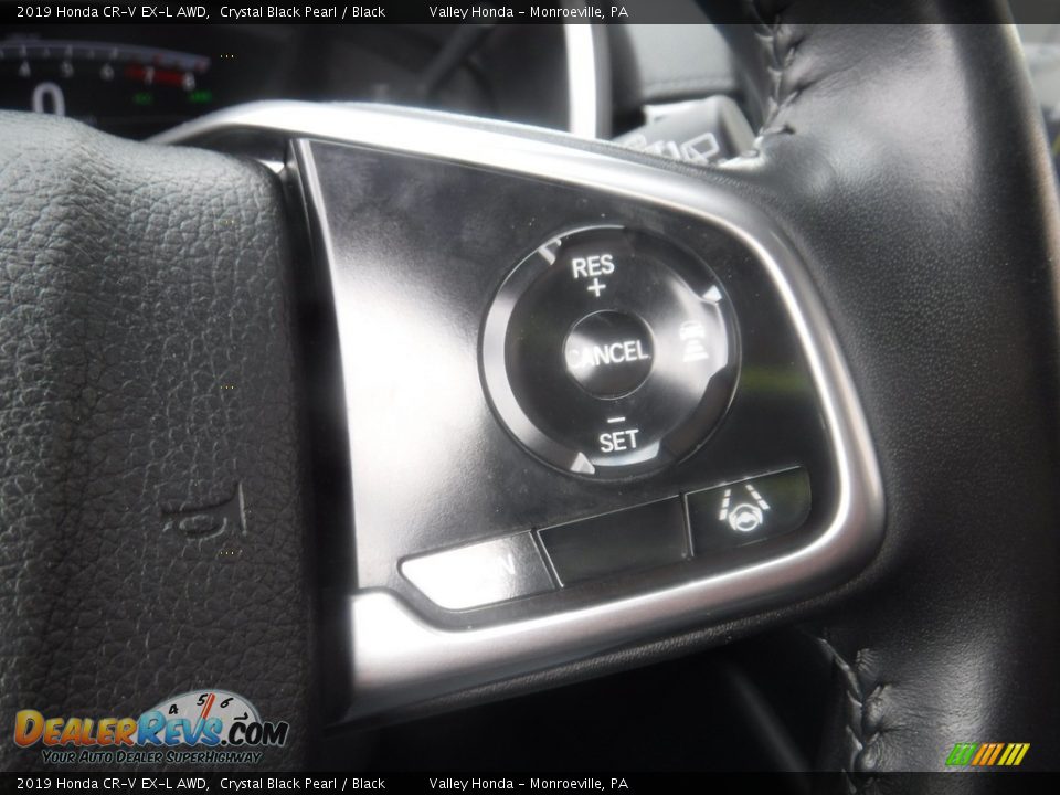 2019 Honda CR-V EX-L AWD Crystal Black Pearl / Black Photo #26