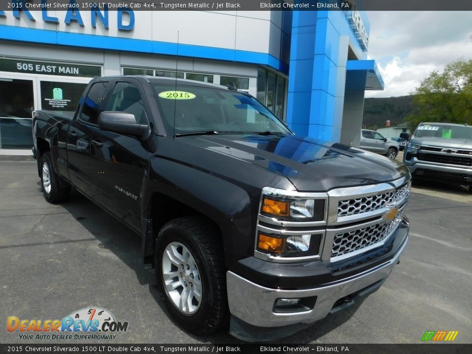 2015 Chevrolet Silverado 1500 LT Double Cab 4x4 Tungsten Metallic / Jet Black Photo #4