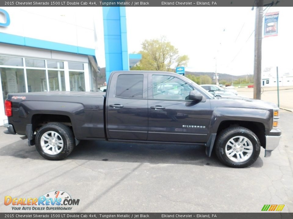 2015 Chevrolet Silverado 1500 LT Double Cab 4x4 Tungsten Metallic / Jet Black Photo #6