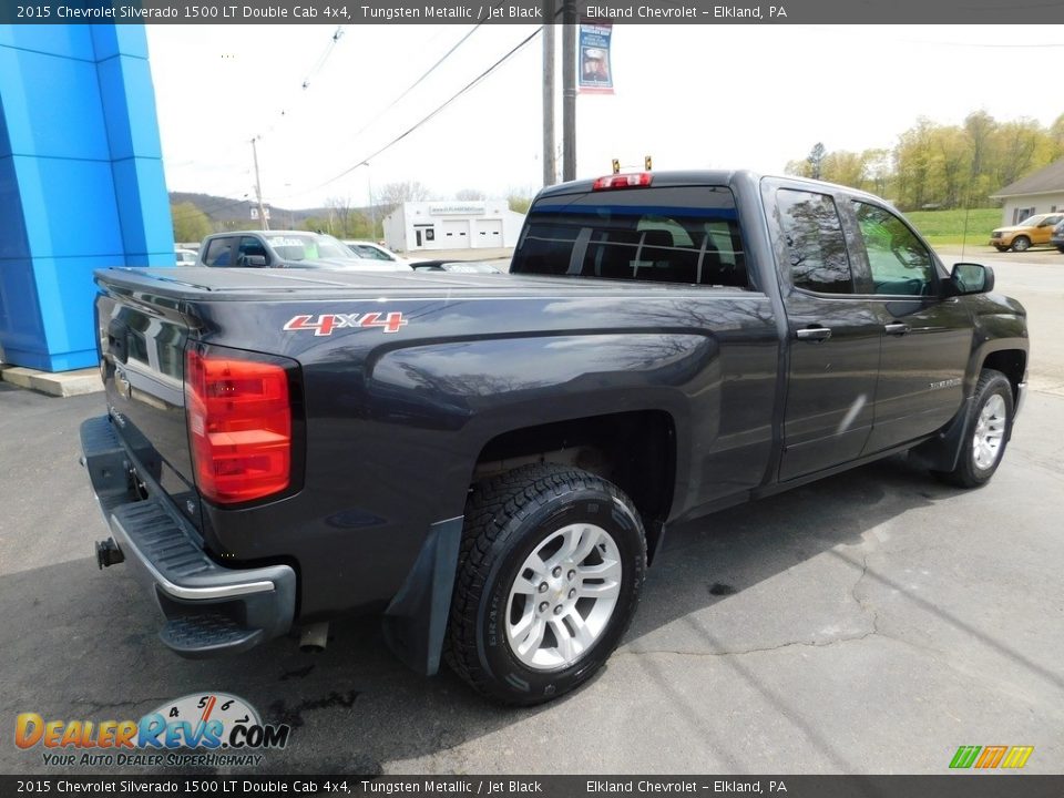 2015 Chevrolet Silverado 1500 LT Double Cab 4x4 Tungsten Metallic / Jet Black Photo #7