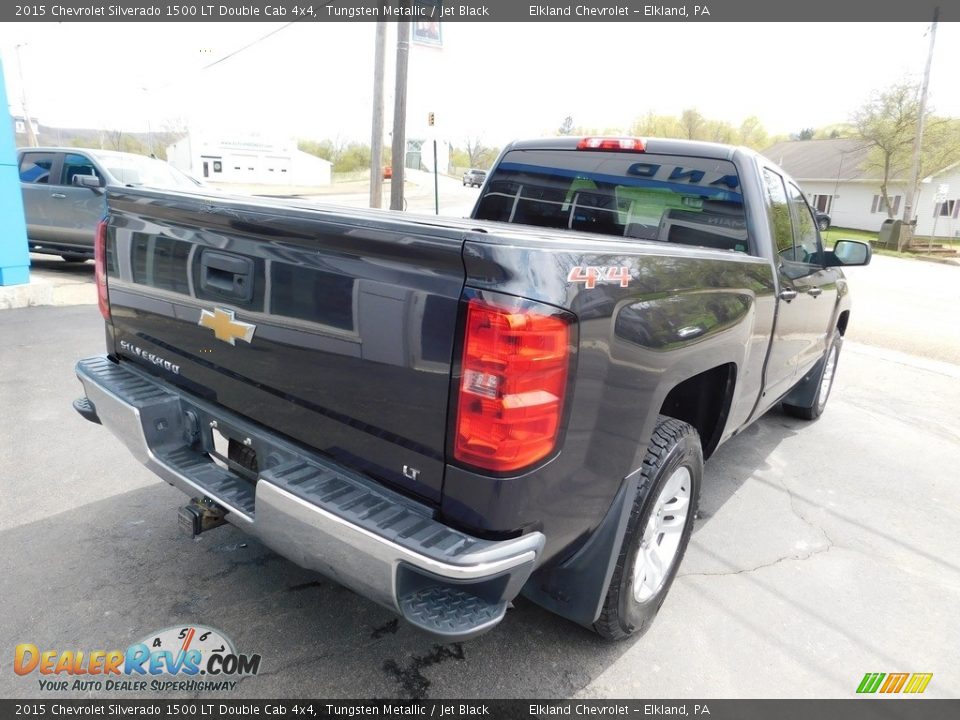 2015 Chevrolet Silverado 1500 LT Double Cab 4x4 Tungsten Metallic / Jet Black Photo #8