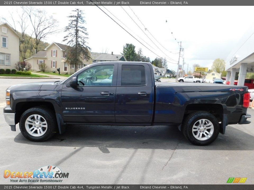 2015 Chevrolet Silverado 1500 LT Double Cab 4x4 Tungsten Metallic / Jet Black Photo #11