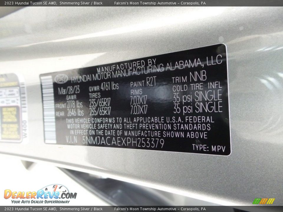 2023 Hyundai Tucson SE AWD Shimmering Silver / Black Photo #18