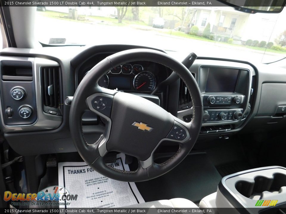 2015 Chevrolet Silverado 1500 LT Double Cab 4x4 Tungsten Metallic / Jet Black Photo #23