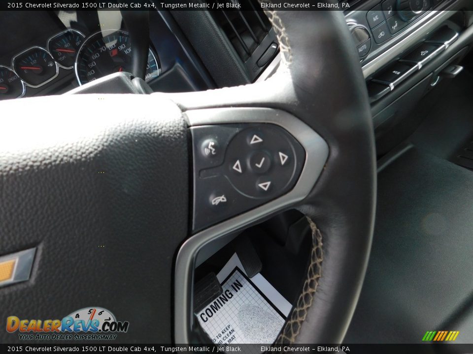 2015 Chevrolet Silverado 1500 LT Double Cab 4x4 Tungsten Metallic / Jet Black Photo #25
