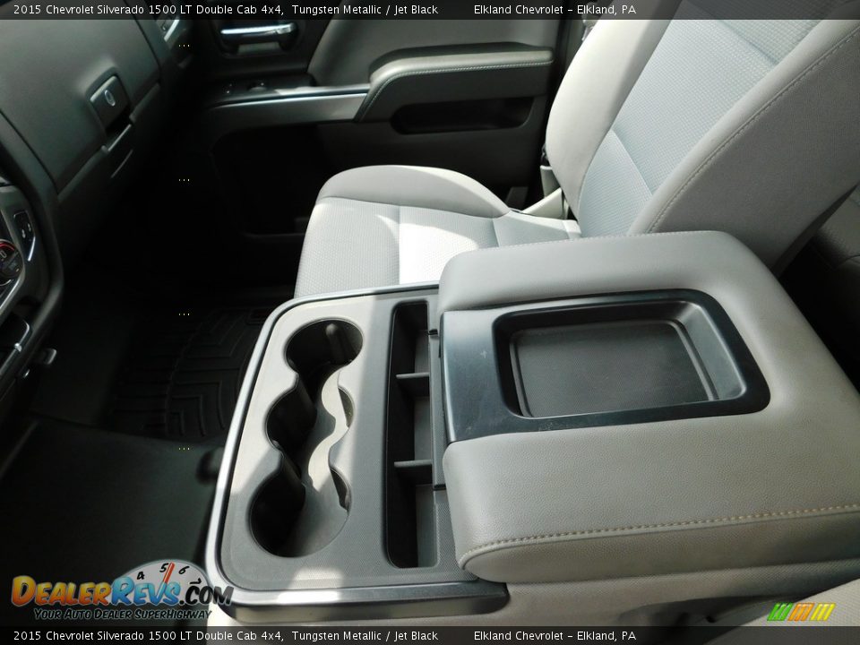 2015 Chevrolet Silverado 1500 LT Double Cab 4x4 Tungsten Metallic / Jet Black Photo #35