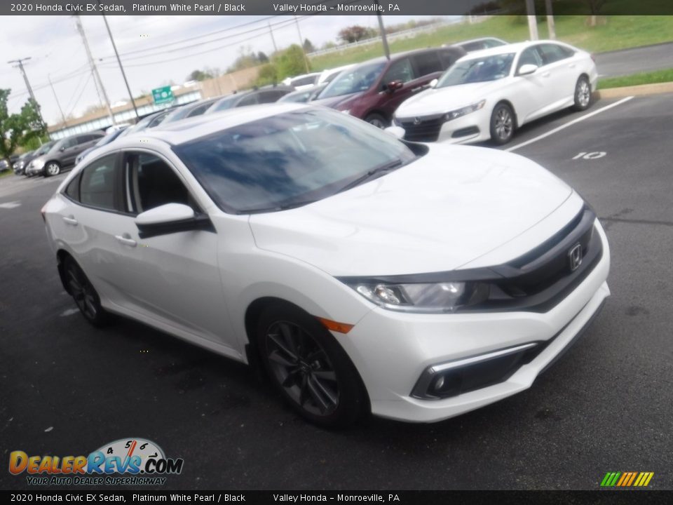 2020 Honda Civic EX Sedan Platinum White Pearl / Black Photo #5