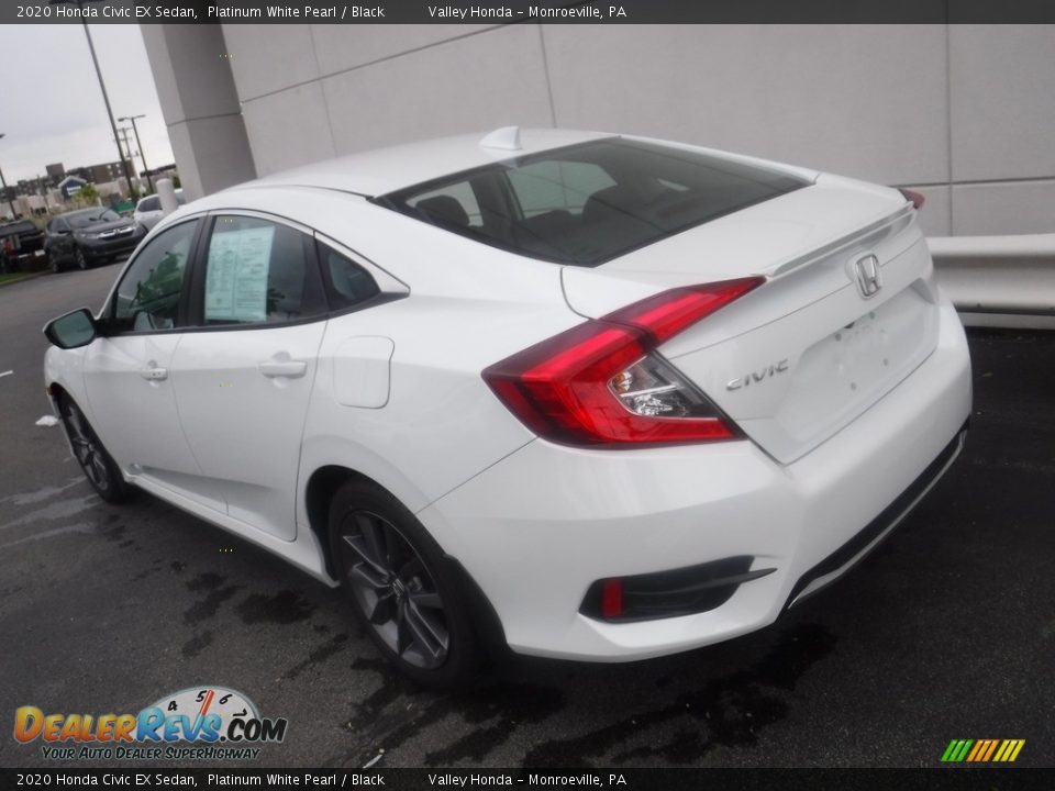 2020 Honda Civic EX Sedan Platinum White Pearl / Black Photo #9