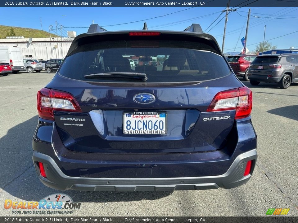 2018 Subaru Outback 2.5i Limited Dark Blue Pearl / Black Photo #5