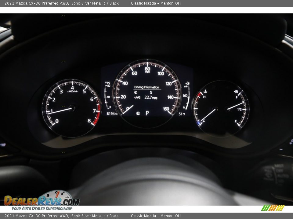 2021 Mazda CX-30 Preferred AWD Sonic Silver Metallic / Black Photo #8