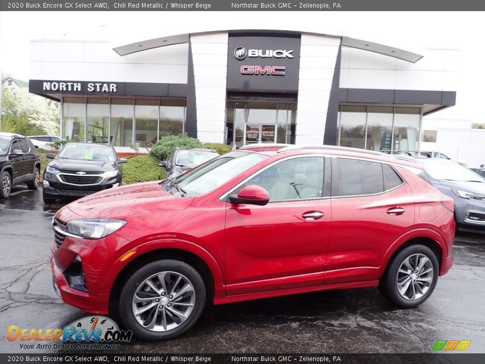 2020 Buick Encore GX Select AWD Chili Red Metallic / Whisper Beige Photo #1