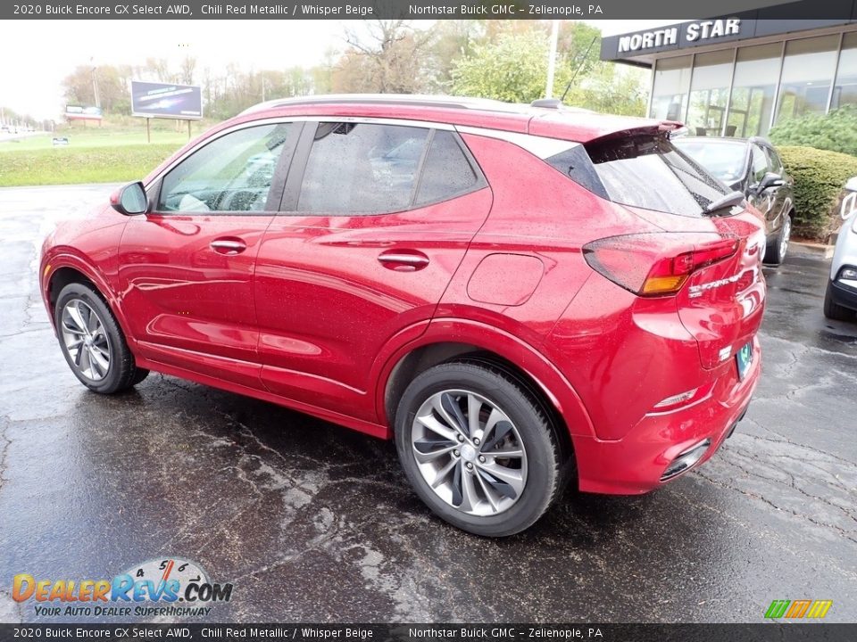 2020 Buick Encore GX Select AWD Chili Red Metallic / Whisper Beige Photo #3