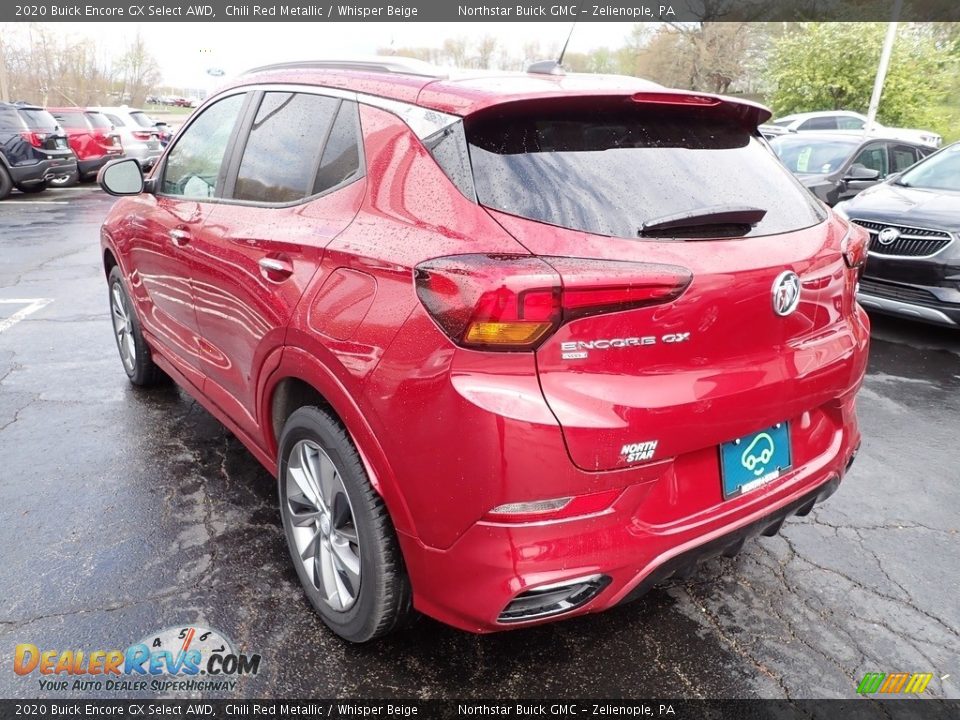 2020 Buick Encore GX Select AWD Chili Red Metallic / Whisper Beige Photo #4