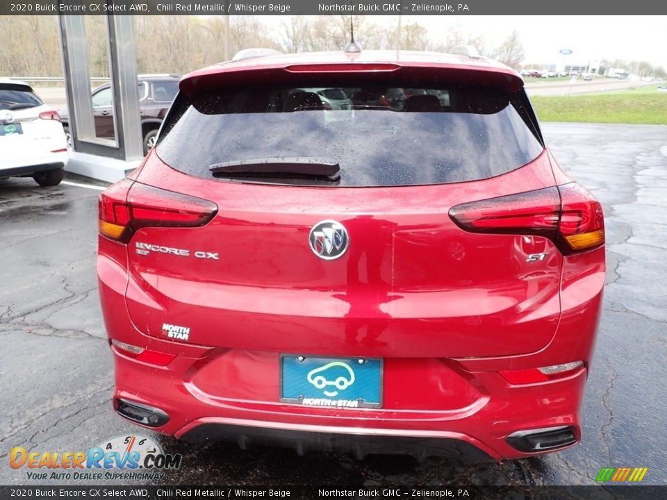 2020 Buick Encore GX Select AWD Chili Red Metallic / Whisper Beige Photo #5