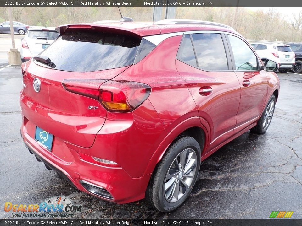 2020 Buick Encore GX Select AWD Chili Red Metallic / Whisper Beige Photo #6
