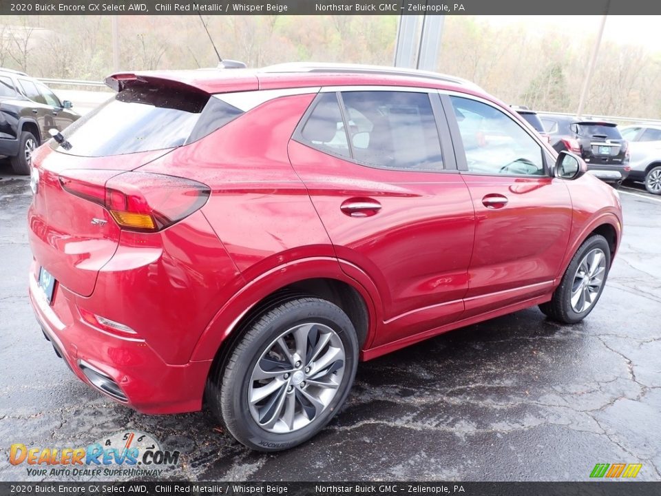 2020 Buick Encore GX Select AWD Chili Red Metallic / Whisper Beige Photo #7