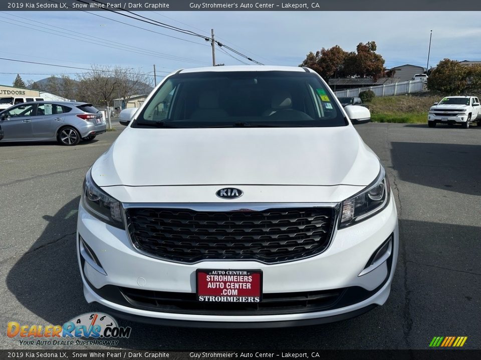 2019 Kia Sedona LX Snow White Pearl / Dark Graphite Photo #2