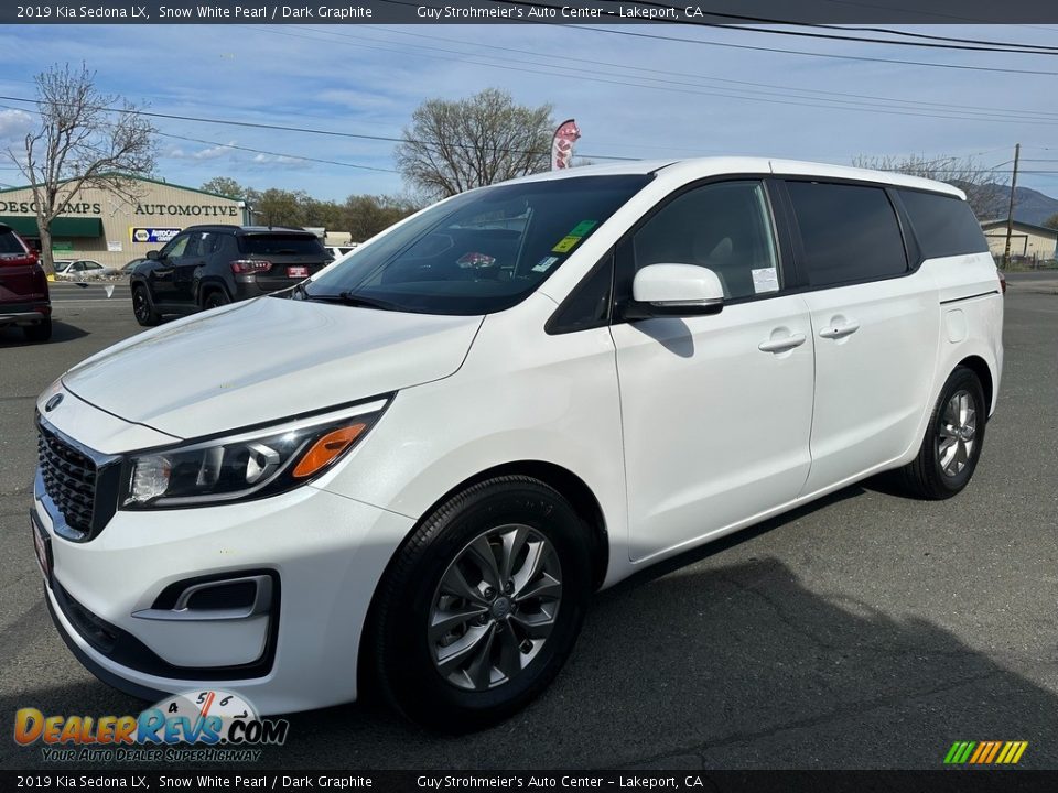 2019 Kia Sedona LX Snow White Pearl / Dark Graphite Photo #3