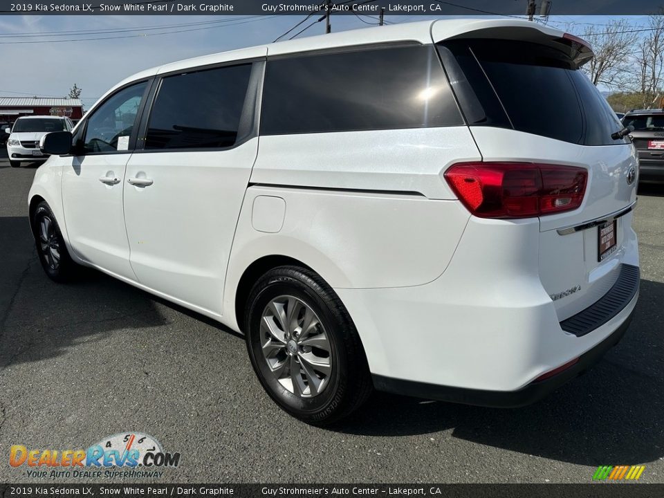 2019 Kia Sedona LX Snow White Pearl / Dark Graphite Photo #4