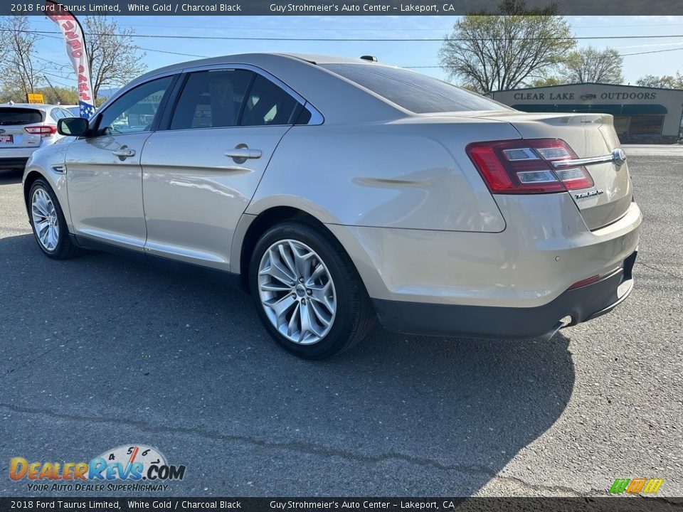 2018 Ford Taurus Limited White Gold / Charcoal Black Photo #4