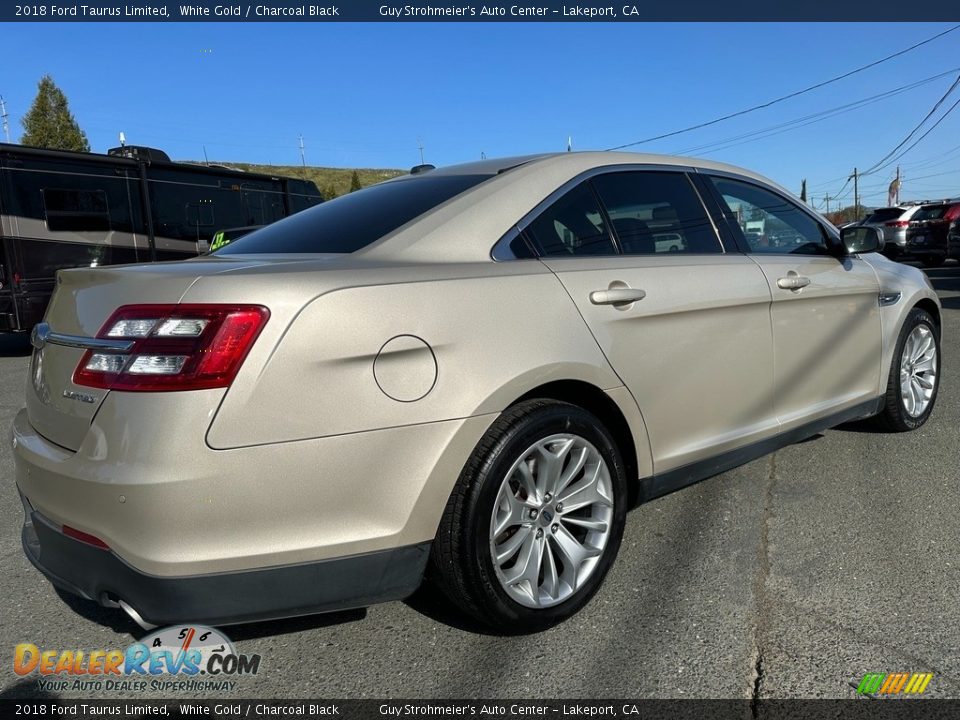 2018 Ford Taurus Limited White Gold / Charcoal Black Photo #6