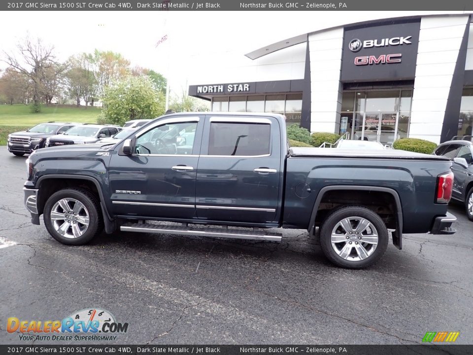 2017 GMC Sierra 1500 SLT Crew Cab 4WD Dark Slate Metallic / Jet Black Photo #2