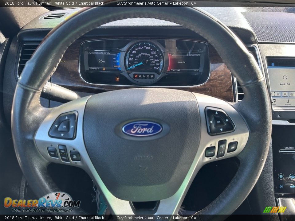 2018 Ford Taurus Limited White Gold / Charcoal Black Photo #8