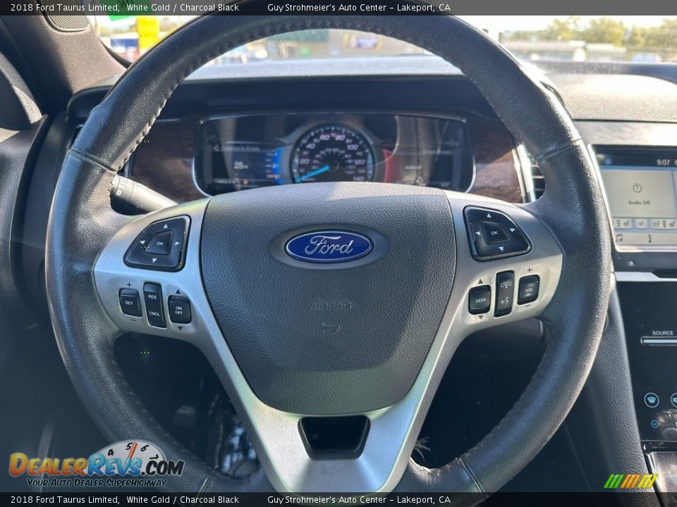 2018 Ford Taurus Limited White Gold / Charcoal Black Photo #9