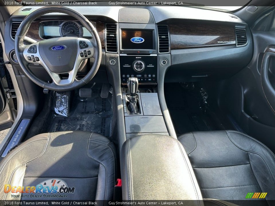 2018 Ford Taurus Limited White Gold / Charcoal Black Photo #13