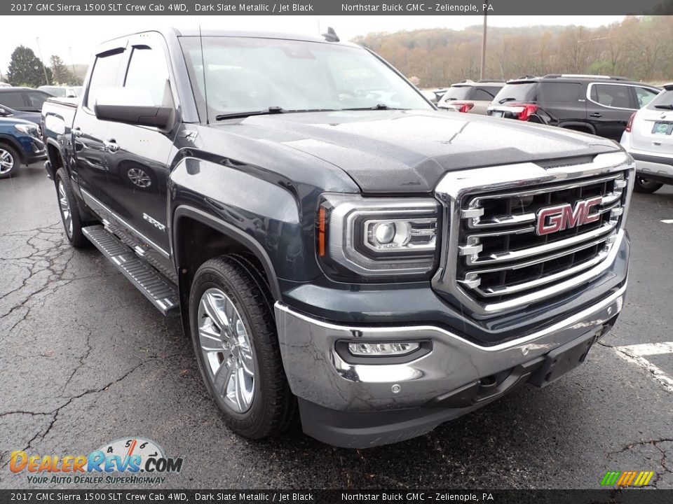 2017 GMC Sierra 1500 SLT Crew Cab 4WD Dark Slate Metallic / Jet Black Photo #10