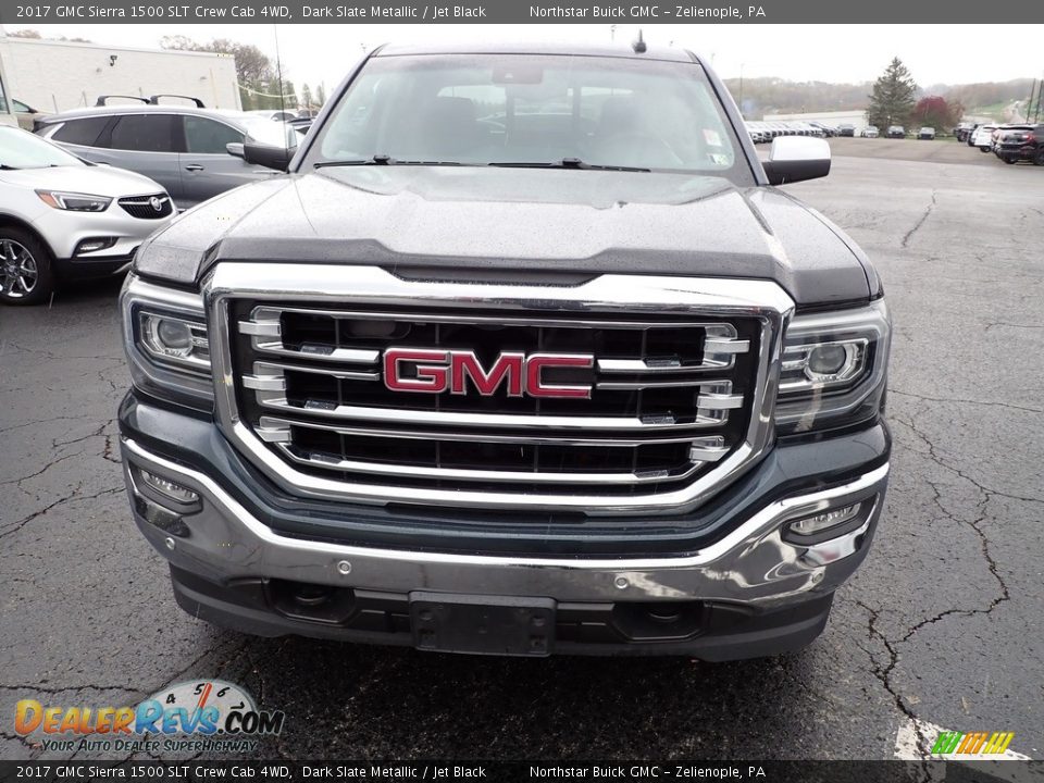 2017 GMC Sierra 1500 SLT Crew Cab 4WD Dark Slate Metallic / Jet Black Photo #11