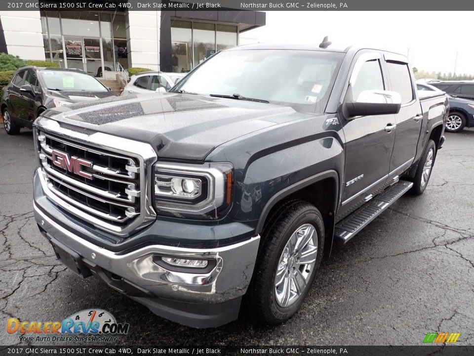 2017 GMC Sierra 1500 SLT Crew Cab 4WD Dark Slate Metallic / Jet Black Photo #12