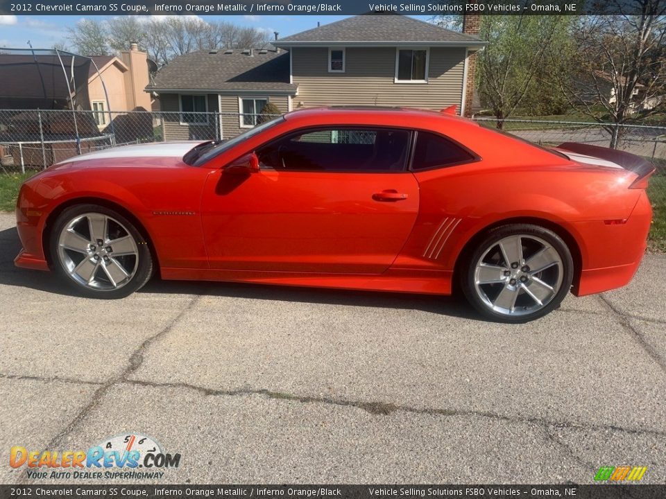 2012 Chevrolet Camaro SS Coupe Inferno Orange Metallic / Inferno Orange/Black Photo #10