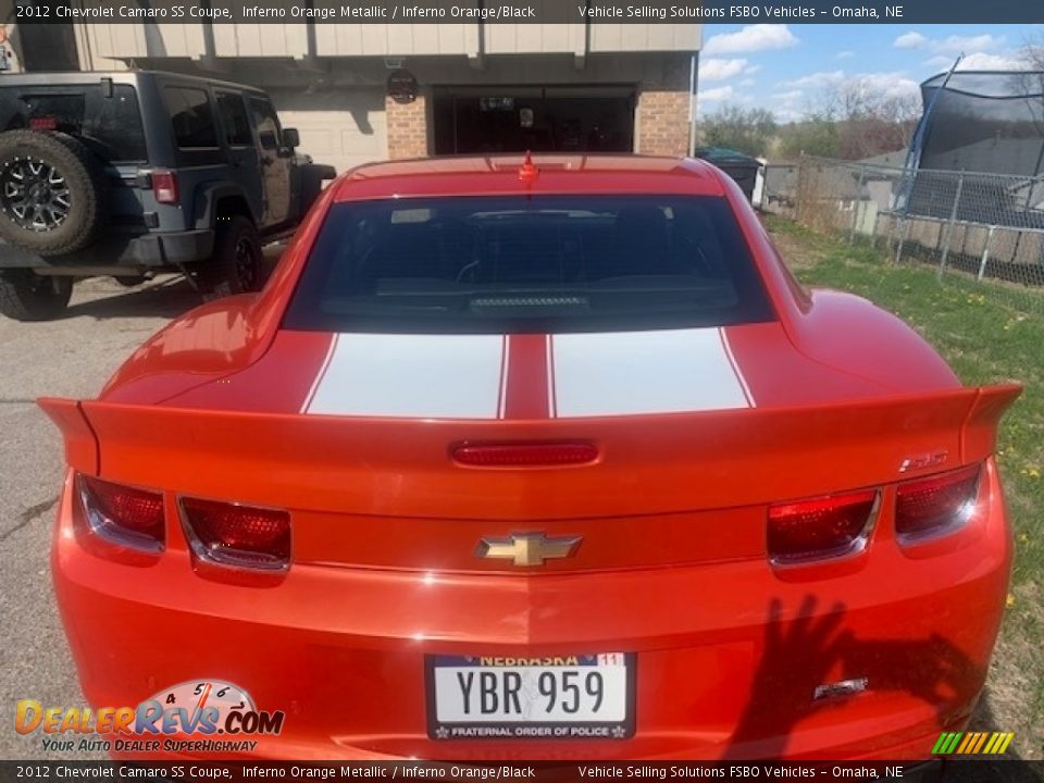 2012 Chevrolet Camaro SS Coupe Inferno Orange Metallic / Inferno Orange/Black Photo #15