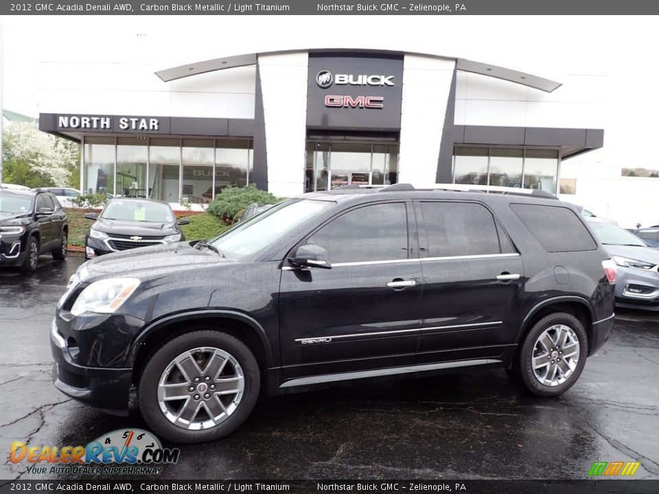 2012 GMC Acadia Denali AWD Carbon Black Metallic / Light Titanium Photo #1