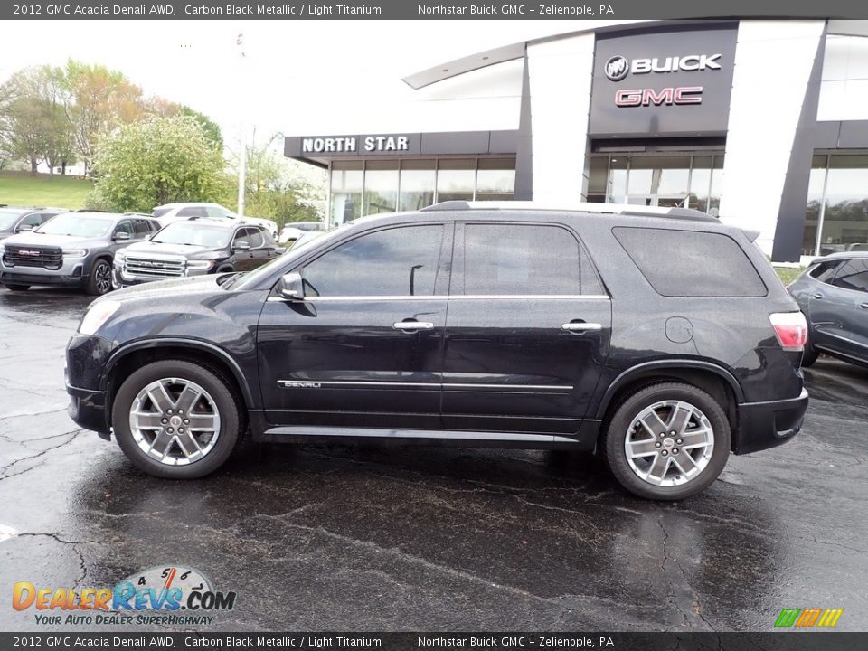 2012 GMC Acadia Denali AWD Carbon Black Metallic / Light Titanium Photo #2